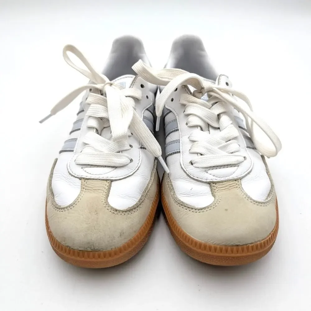 Adidas Samba OG Wonder Sneakers Shoes Women's Cloud White/Halo Blue Size US7.5 - Picture 2 of 13